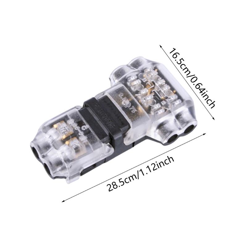 10Pcs No Wire Stripping Wire Splices Connector Replacement T Tap Wire Connector Quick Splices Wire Wiring Connector