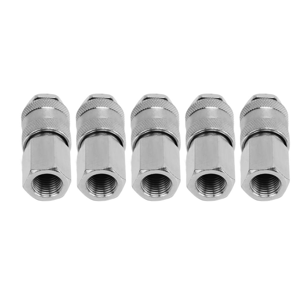1 4 Inch NPT Air Tool Coupler 5Pcs Duarable Anti Leakage Long Lasting Female Thread Quick Coupler for Car