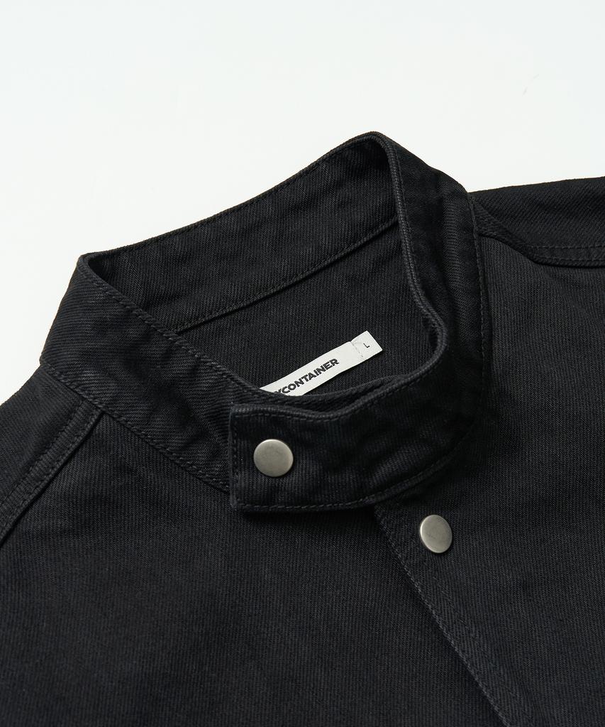 Excontainer Crop Field Denim Jacket (Black)