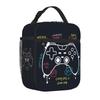 Video Game Controller Insulated Lunch Bag for Boys Portable Waterproof Thermal Oxford Lunch Box for School Travel Picnic Beach