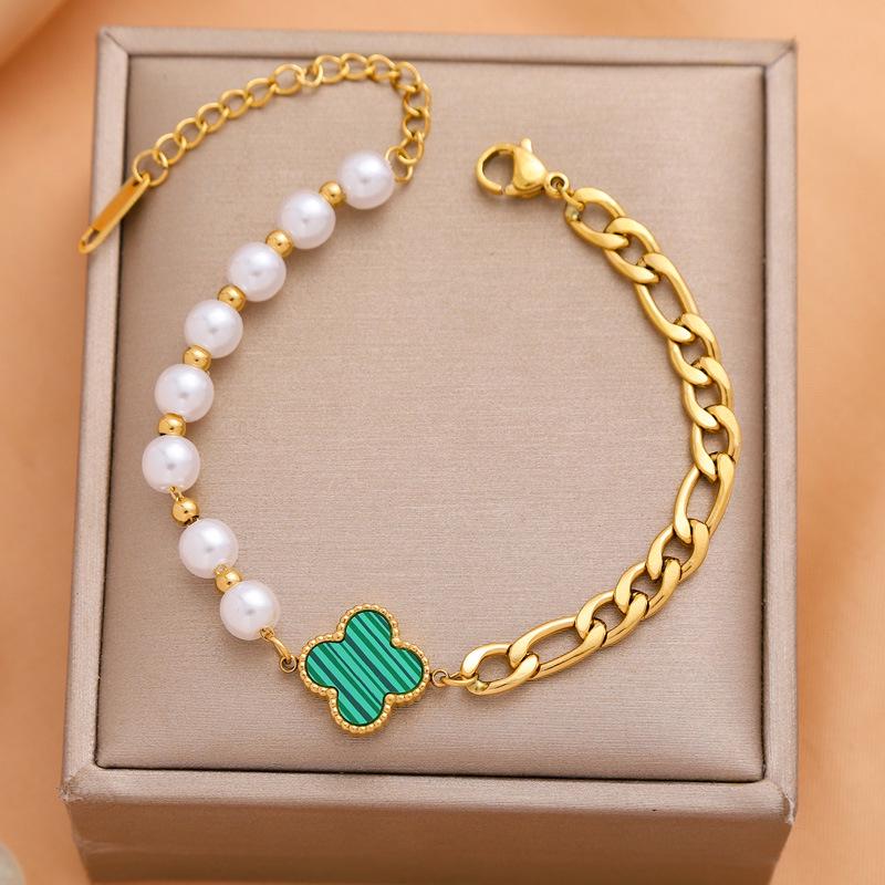 Elegantes Damenarmband aus Titanstahl - Stilvolles High-End-Design, Leichter Luxus, Vielseitiges Modeaccessoire