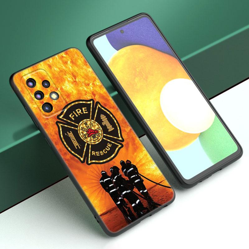 Firefighter Heroes Fireman Case For Samsung A13 A22 A24 A32 A23 A25 A34 A35 A52S A53 A54 A55 A73 A12 A14 A15 A31 A33 A50 A51 A72