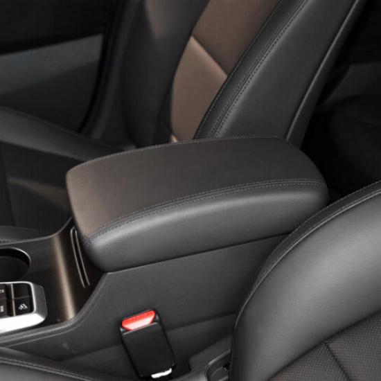 Fits 10-15 Hyundai Tucson Microfiber Leather Armrest Center Console Cover Black