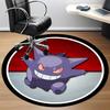 Ghost Pokémon Office Round Area Rug, Indoor Mat Suitable For Office,Bedroom Living Room Home Decor, Room Deco a0908129