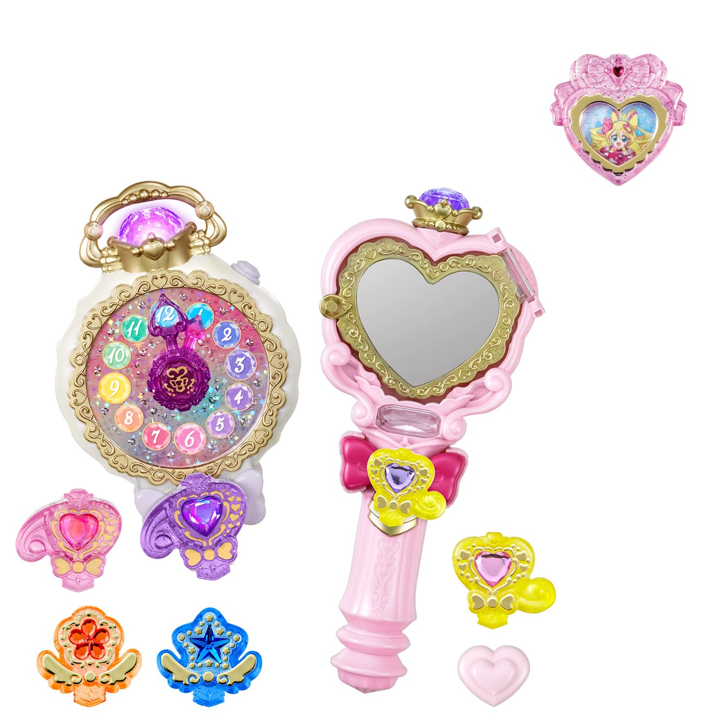 Detective Precure Jewel Cure Watch & Mirror Loupe Set with Makoto Jewel Bonus, Ages 3+