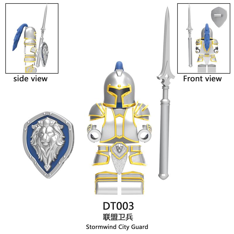 medieval Warcraft Strom Guard Featuring Arthas Accessories Scenes Building Blocks Figures Toy for Children Gifts DT8902 DT8904