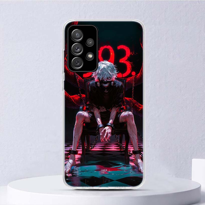 G-Ghoul Tokyo Kaneki Ken Soft Case For Samsung Galaxy A17 A16 A26 A36 A56 A15 A14 A13 A55 A54 A53 Phone Cover A25 A35 A24 A34 A2