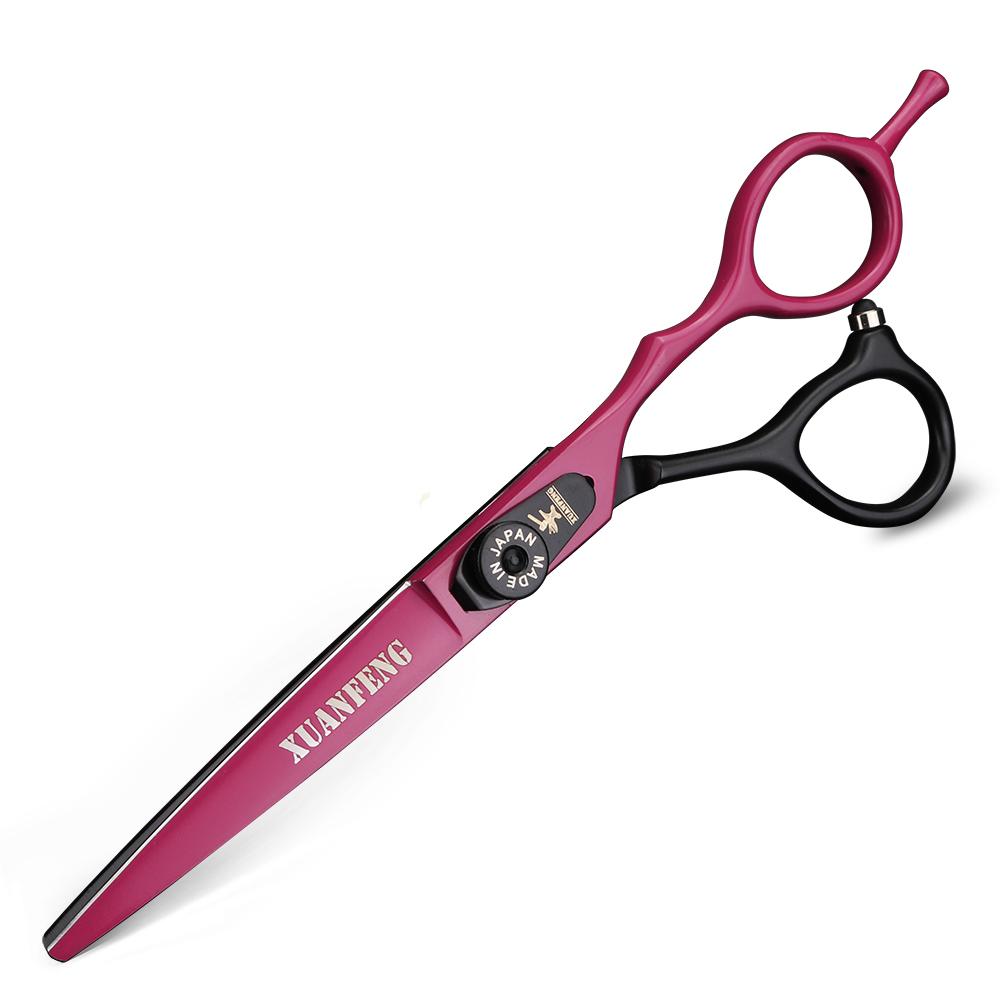 Spring Clip Screw Double Color Hair Scissors 6 Inch 9cr18 Steel Barber Cutting Scissors and Thinning Scissors