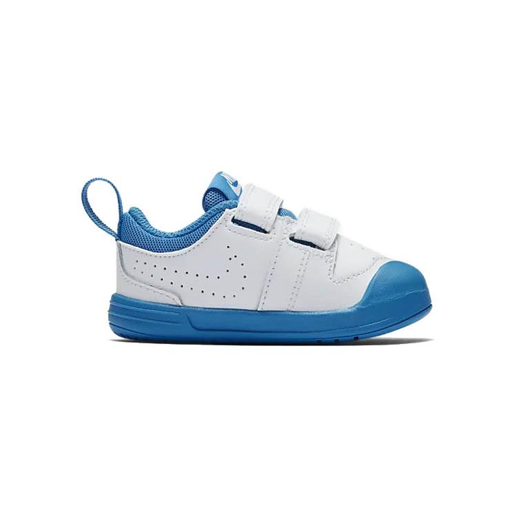Nike Pico 5 Casual Low Top Toddler Shoes White Blue Baby AR4162-103