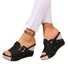 35-43 Plus Size Shoes for Women Summer Fashion  Women Slip on Platform Wedge Comfortable Non-slip Sandals Casual Women Slippers
