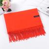 Women's Red Winter Scarf: High-End Imitation Cashmere Shawl, Versatile Warm Neck Wrap, Ideal Gift