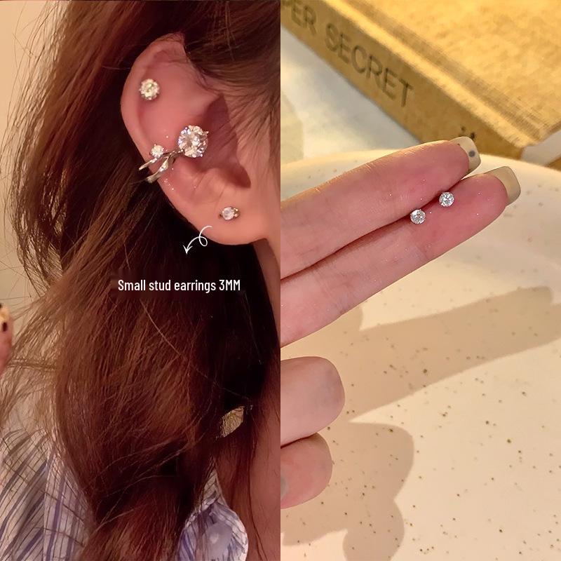 Korean Style Zircon Ear Cuff: Elegant, No-Piercing, High-End Earrings for Women