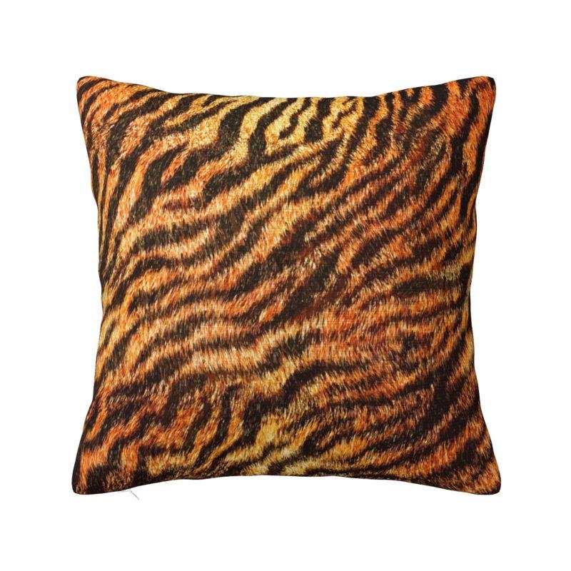 Custom Leopard Print Pillow Case Decoration Luxury Animal Skin Outdoor Cushions Square Pillowcase