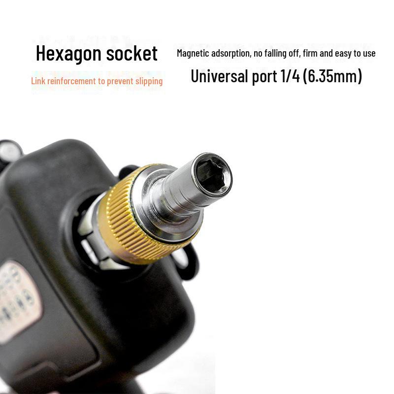 Multi-Angle Ratchet Screwdriver Set with Gun-Shaped Handle and Chrome Vanadium Steel Bits - Versatile Household Repair Tool.