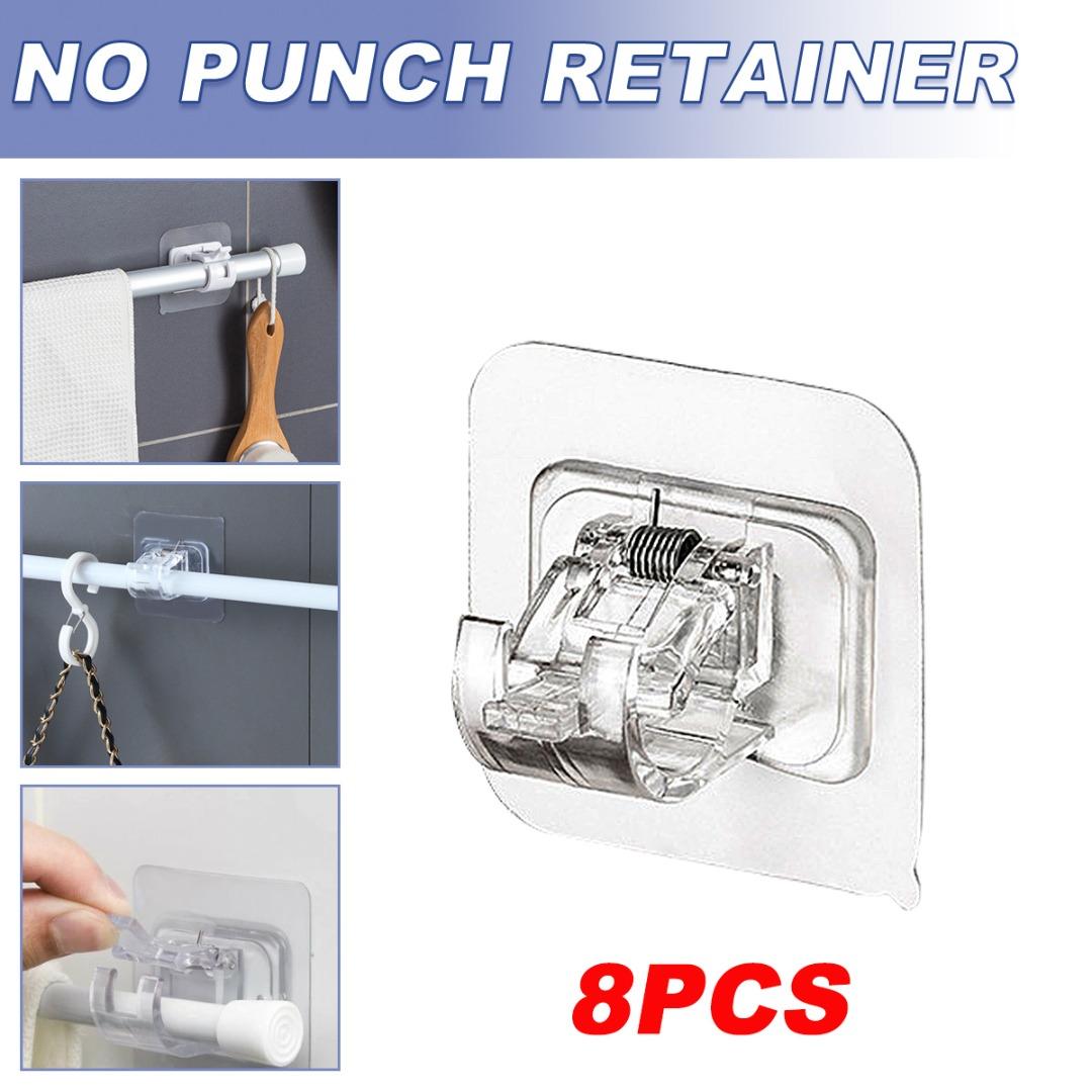 

PDTO 8 шт. самоклеящийся карниз для карнизов без сверла держатель крючка для драпировки для ванной комнаты