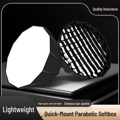 Grelha Softbox Parabólica Profissional para Fotografia e Transmissão ao Vivo