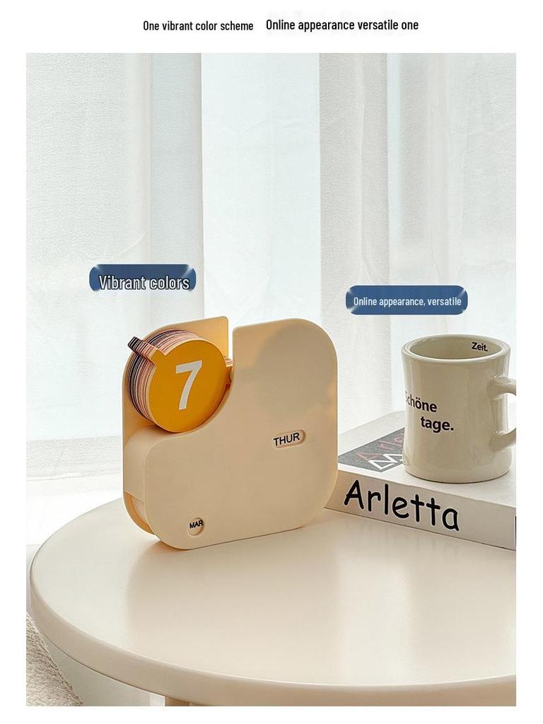 Calendario perpetuo da scrivania alla moda: Mini Design Decorativo Creativo per la Casa o il Soggiorno