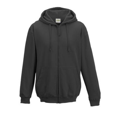 Plain Mens Hooded Full Zip Hoodie / Zoodie