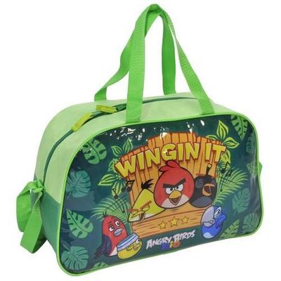 Green Angry Birds Shoulder Sports Bag