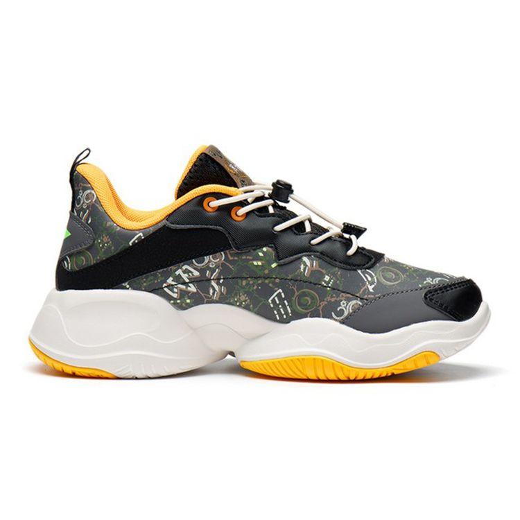 Li Ning Kids Evo Transformation Comfortable Versatile Casual Shoes Kids Shoes Black Gray YKCS126-15