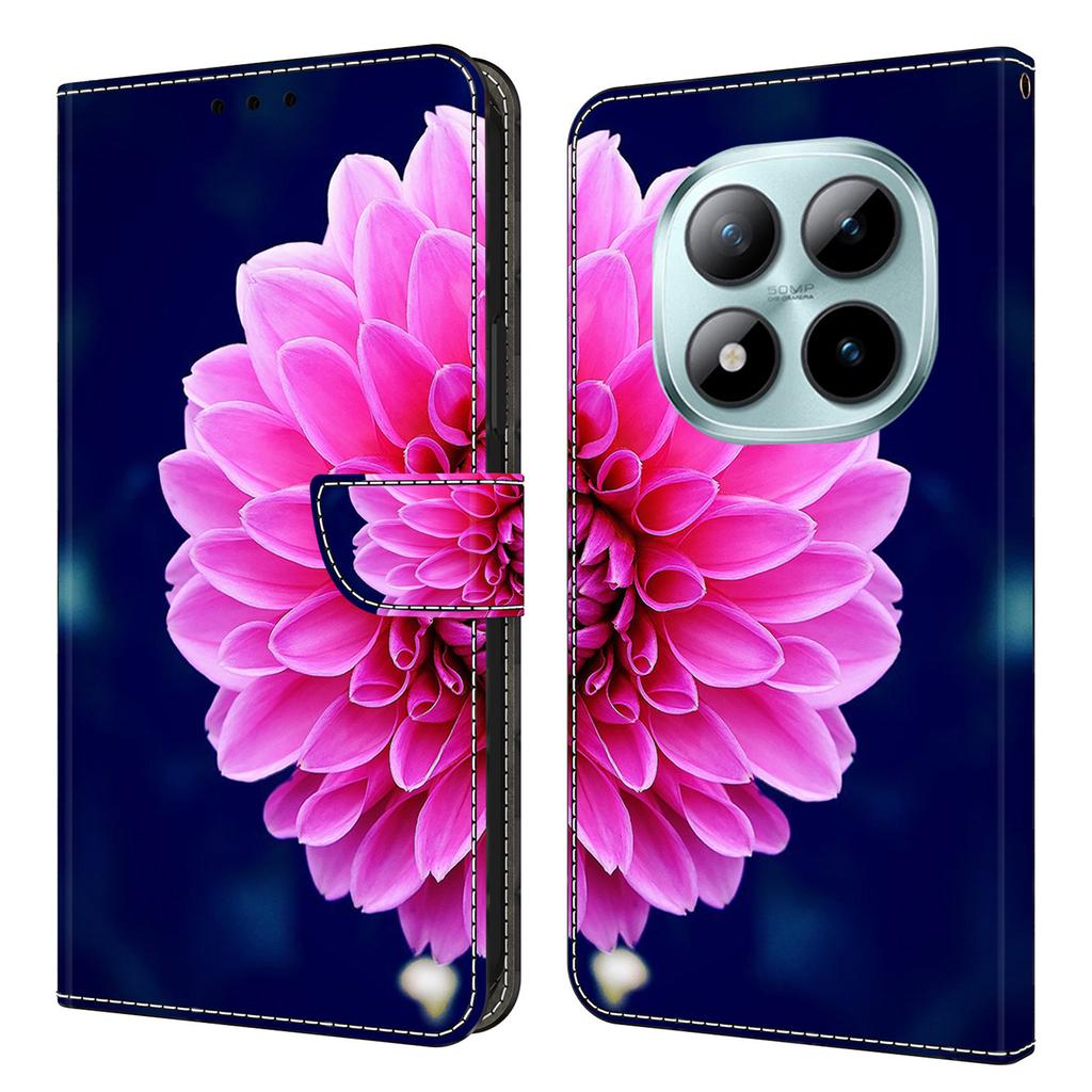 Pouzdro s peněženkou pro Xiaomi Poco M8 5G/Redmi Note 15 5G (Globální)/15 4G (Globální) 3D Vzor PU Kožené Pouzdro na Telefon s Stojánkem