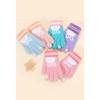 5 Colors Winter Kindergarden Kids Five-Finger Cartoon Knitted Gloves Girls Warm Thickened Plush Gloves Cute Bunny Gloves 3-5Y