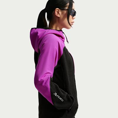 Unisex Nike ACG Jackets Men's Bright Purple/Black/Safe Orange/Mountain White Hooded Moderate Other