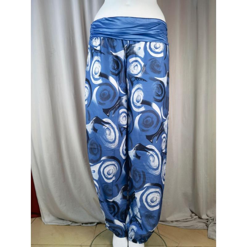 15 Color Women Casual Elastic Waist Plus Size Print Long Trousers Straight Loose Long Pants Haren