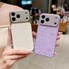 Luxury Diamond Camera Lens Printing Flower TPU Leather Phone Case For iPhone 17 16 15 14 13 Pro Max Shockproof Proteciton Cover