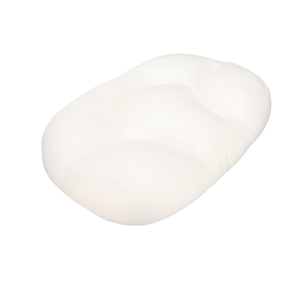 Men Women Office Sleep Pillow Portable Office Beauty Salon Ergonomic Neck Support Egg Shaped Pillow White
