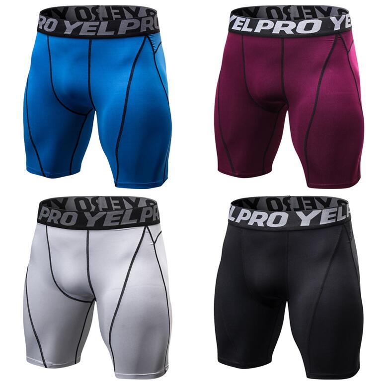 12 Colors Running Shorts Men's Short Trousers Quick Dry Leggings Fitness Training Bottoms Jogging Compression Home Gym Shorts