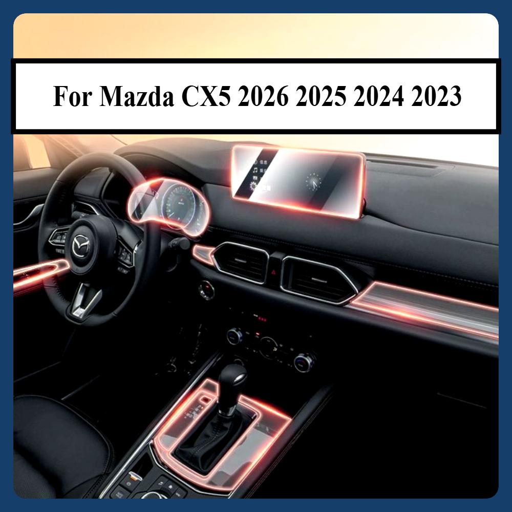 PPF Protection film Car Accessories transparent TPU For Mazda CX5 2026 2025 2024 2023 Gear Panel LCD Navigation Center Console