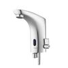 Touchless Bathroom Sink Faucet, Automatic Motion Sensor Restroom Toilet Faucet, Hands-Free Adjustable Cold Hot Single Handle Water Mixer Battery