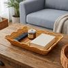 Plastic Hand Woven Storage Basket Large Capacity Fruit Plate Retro Bread Storage Tray  Picnic