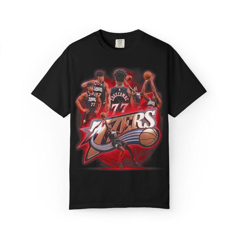 77ERS Philadelphia Basketball Unisex T-Shirt VJ Edgecombe 77 Graphic Tee Philly Hoops Fan TShirt S