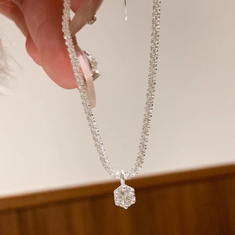 Fashion Tiny Luxury Dainty Necklace  Color Choker Necklace For Women Fashion Zircon Pendant Jewelry Gifts