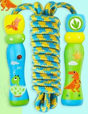 Children'S Jump Rope Bamboo Knot Jump Rope Beginner Adjustable