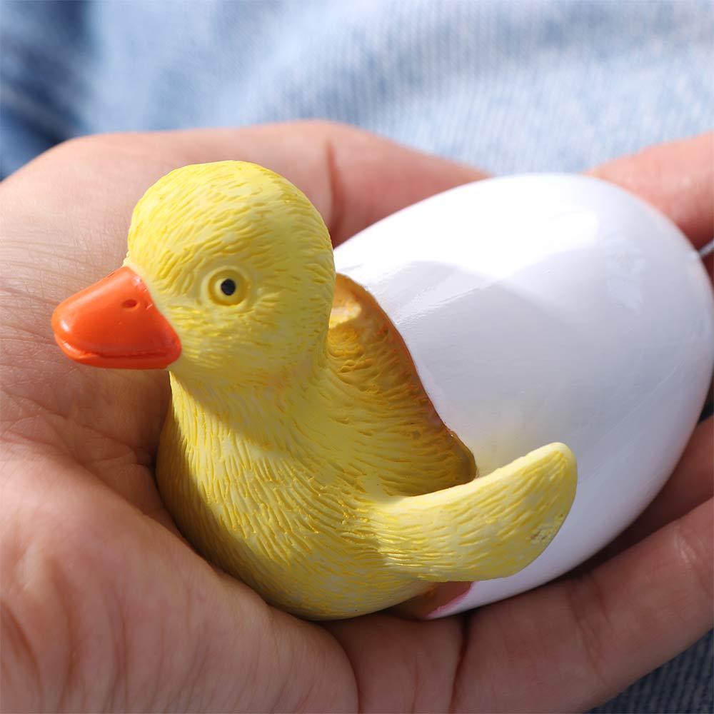 Handicraft Duck Sculpture Toys Cute Hatching Duckling Ornament  Home Desktop Decoration