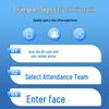 Enterprise WeChat 5-inch Dynamic Facial Recognition Attendance and Access Control System CN plug (adapter included)