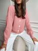 Women's Solid Color Single-Breasted Knitted Cardigan - Autumn/Winter European & American Style