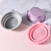 Silicone Makeup Brush Cleaning Bowl Foldable Cosmetic Scrubber Board  Brush Cleaning Tool