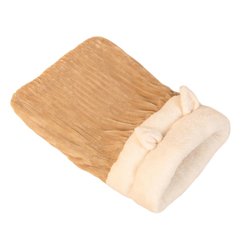 with Ears Cat Cave Bed Plush Cat Nest Mat Cute Cat Sleeping Bag  Pet Supplies