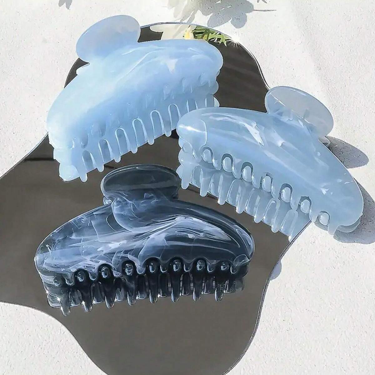 

3 шт. Зажимы для волос большого размера желеобразного цвета, Нескользящие держатели для хвостика, Подарок для мамы, женщин, друзей, жены