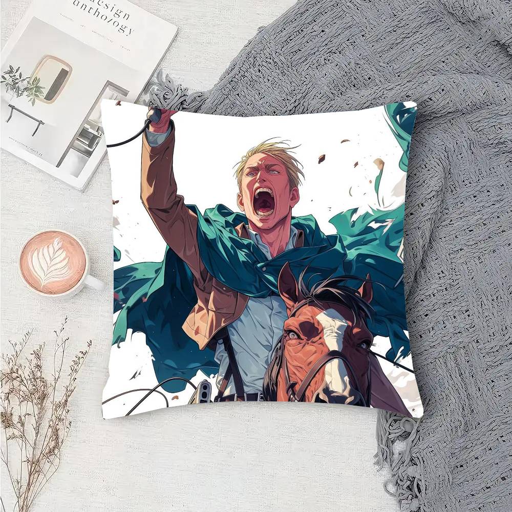 Erwin Smith Anime Pillow Case Sofa Cushion Cover Room Home Decoration