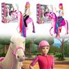 Doll Horse Barbie Detachable Kids Toy Decoration Cartoon Action Model Figure