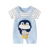 Summer Short Sleeve Pure Cotton Baby Romper - Infant Cartoon Crawling Bodysuit