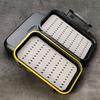 Waterproof Fly Fishing Lure Bait Trout Flies Storage Box Case Container Double Sided Fish Lure Bait Portable Fly Fishing Box