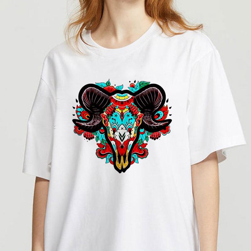 Buy Graphic Tees Tops Goat Horn Tshirts 