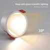 Dimmbare Einbau-Decken-LED-Downlights 9W15W20W24W Blendschutz SMD2835 Weiß Schwarz LED-Strahler AC110V 220V Innenbeleuchtung