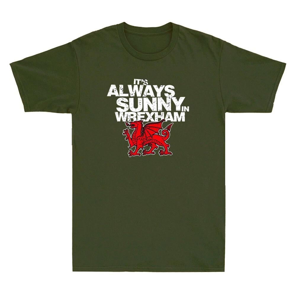 Men s and Women s T-shirts It s Always Sunny In Wrexham Wales Funny Dragon Graphic Vintage XXL